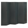 Parawany 6-panelowe, 2 szt., antracytowe, 240x180 cm, stalowe