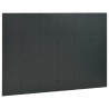 Parawany 6-panelowe, 2 szt., antracytowe, 240x180 cm, stalowe