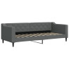 Sofa rozsuwana z szufladami, ciemnoszara, 80x200 cm, tkanina