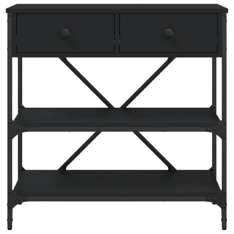 Stolik konsolowy, czarny, 75x34,5x75 cm