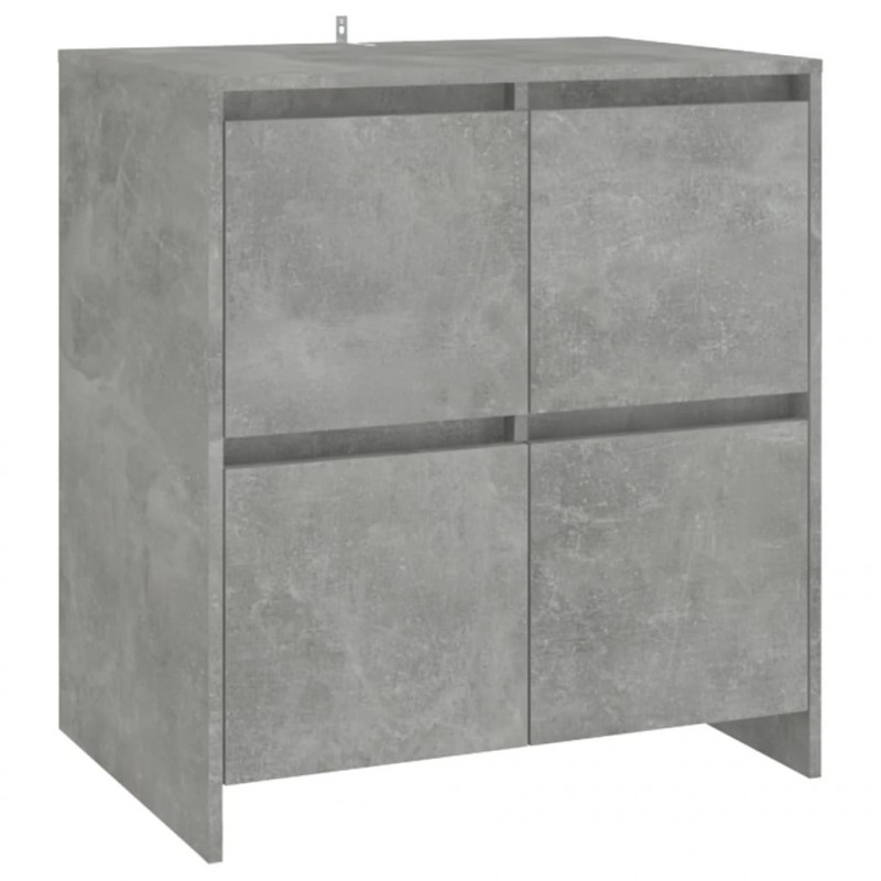 Szafki, 2 szt., szarość betonu, 70x41x75 cm, płyta wiórowa