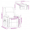 Elektryczny fotel masujący, czarny, aksamitem