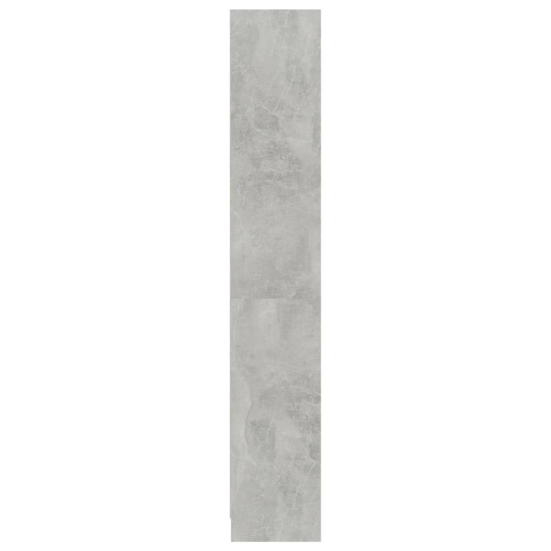 4-poziomowy regał na książki, betonowy szary, 80x24x142 cm