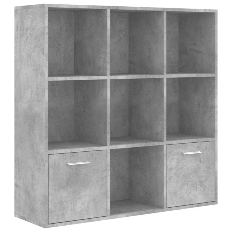 Regał na książki, szarość betonu, 98x30x98 cm