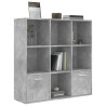 Regał na książki, szarość betonu, 98x30x98 cm