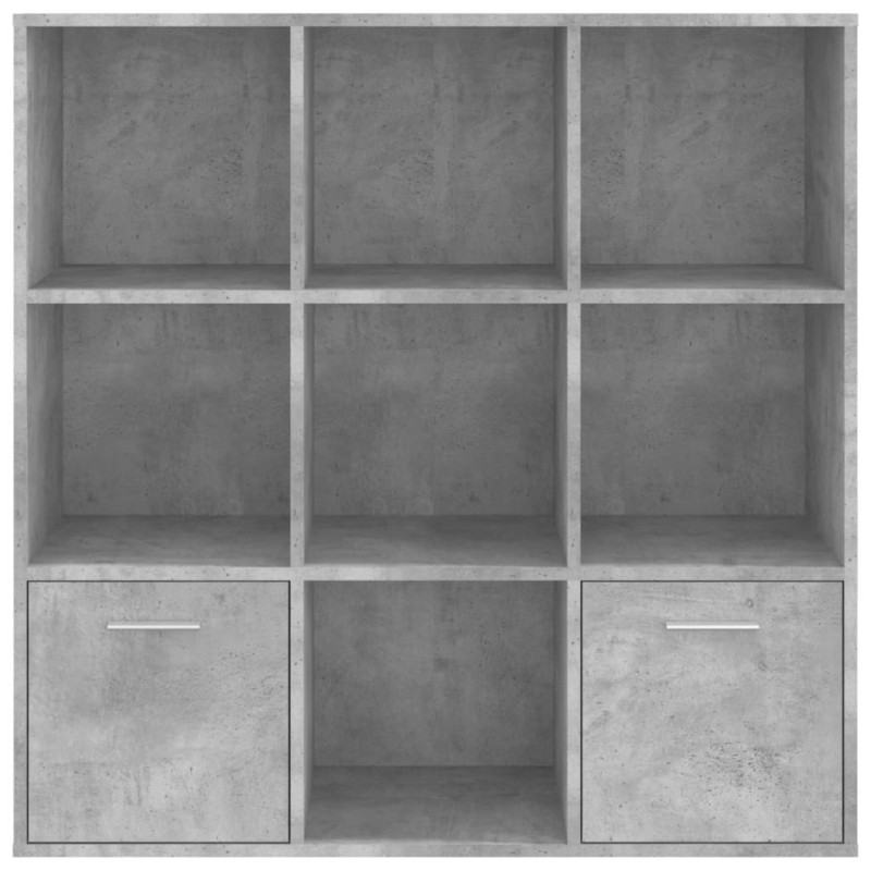 Regał na książki, szarość betonu, 98x30x98 cm