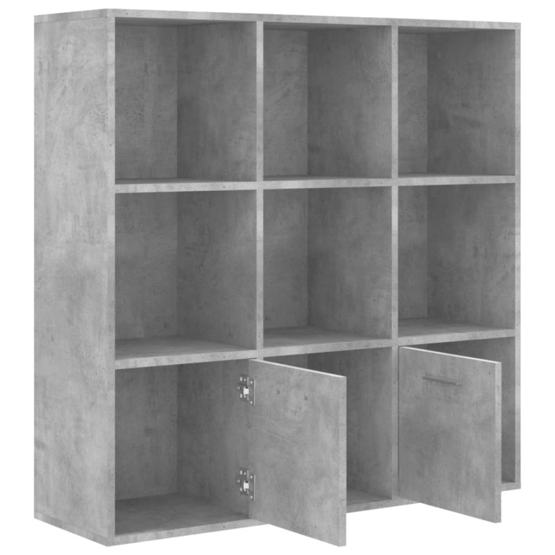 Regał na książki, szarość betonu, 98x30x98 cm