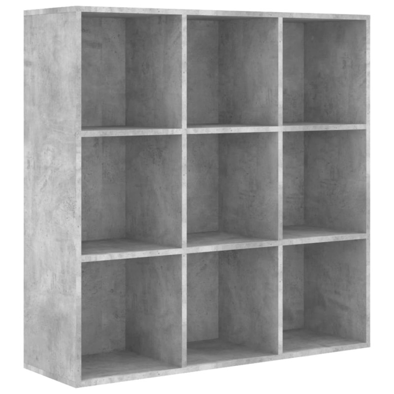 Regał na książki, szarość betonu, 98x29x97,5 cm