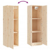 Szafki pod TV, 3 szt., lite drewno sosnowe