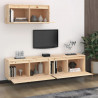 Szafki pod TV, 3 szt., lite drewno sosnowe