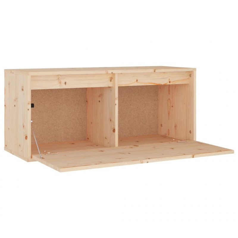Szafki pod TV, 3 szt., lite drewno sosnowe