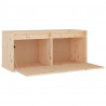 Szafki pod TV, 3 szt., lite drewno sosnowe