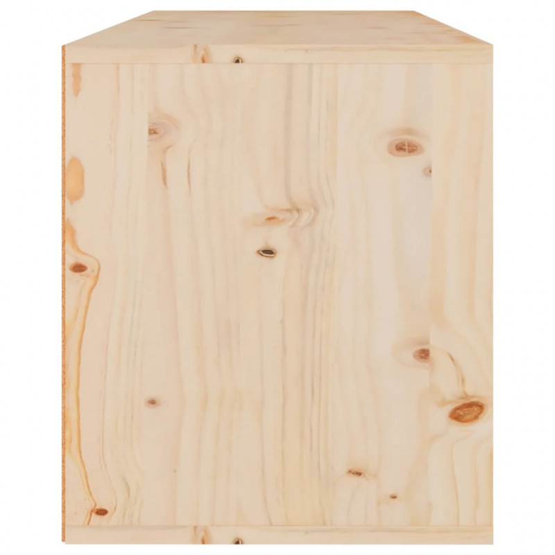 Szafki pod TV, 3 szt., lite drewno sosnowe
