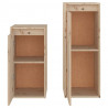 Szafki pod TV, 2 szt., lite drewno sosnowe