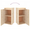 Szafki pod TV, 2 szt., lite drewno sosnowe