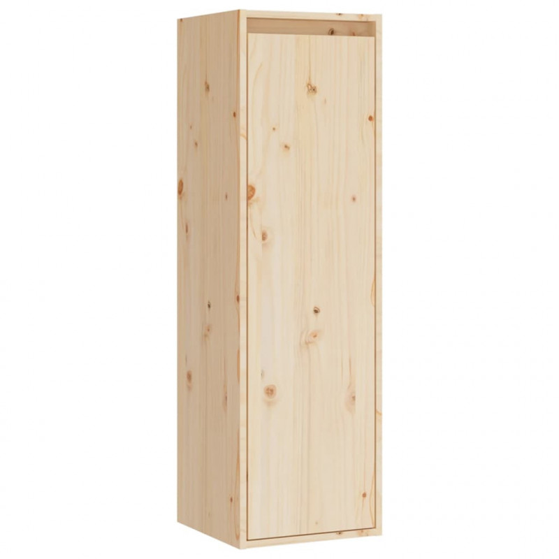 Szafki pod TV, 3 szt., lite drewno sosnowe