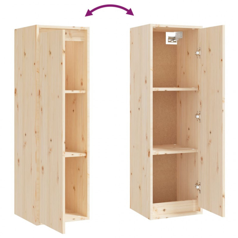 Szafki pod TV, 3 szt., lite drewno sosnowe