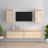 Szafki pod TV, 4 szt., lite drewno sosnowe