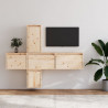 Szafki pod TV, 5 szt., lite drewno sosnowe