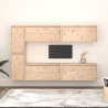 Szafki pod TV, 6 szt., lite drewno sosnowe