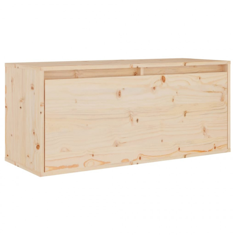 Szafki pod TV, 6 szt., lite drewno sosnowe