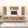 Szafki pod TV, 5 szt., lite drewno sosnowe