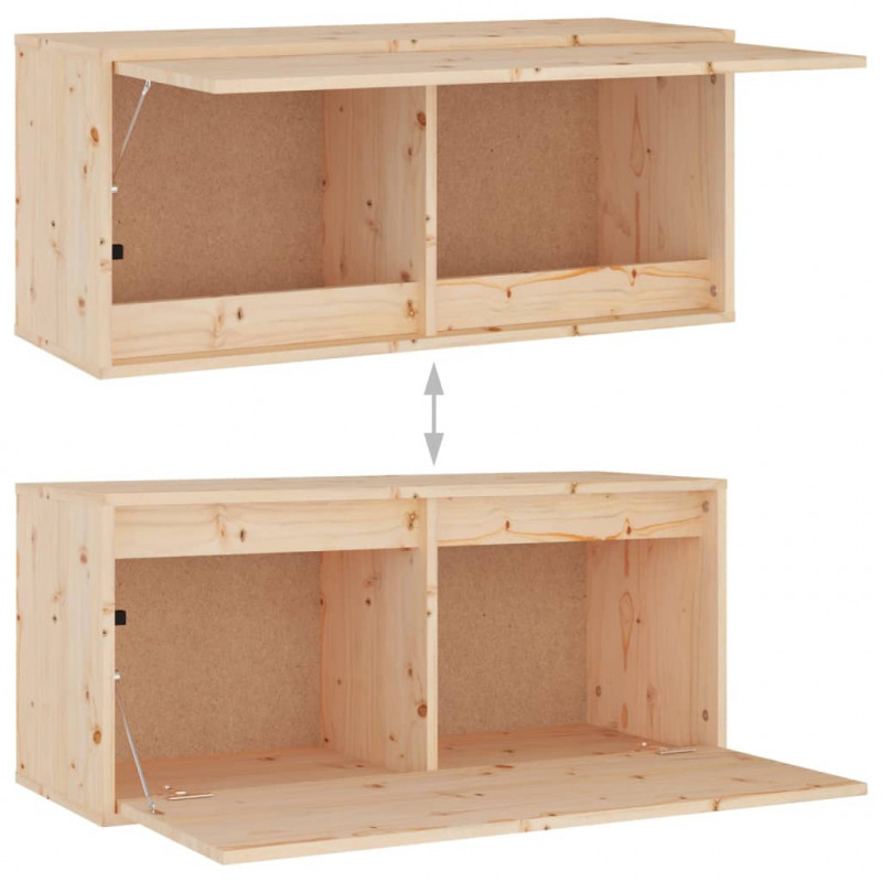 Szafki pod TV, 5 szt., lite drewno sosnowe