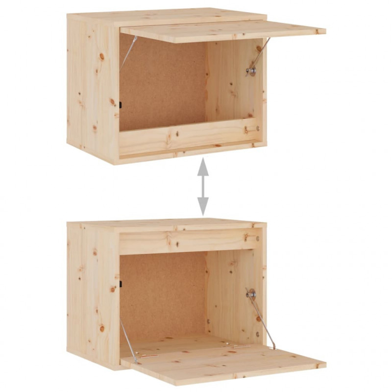 Szafki pod TV, 5 szt., lite drewno sosnowe