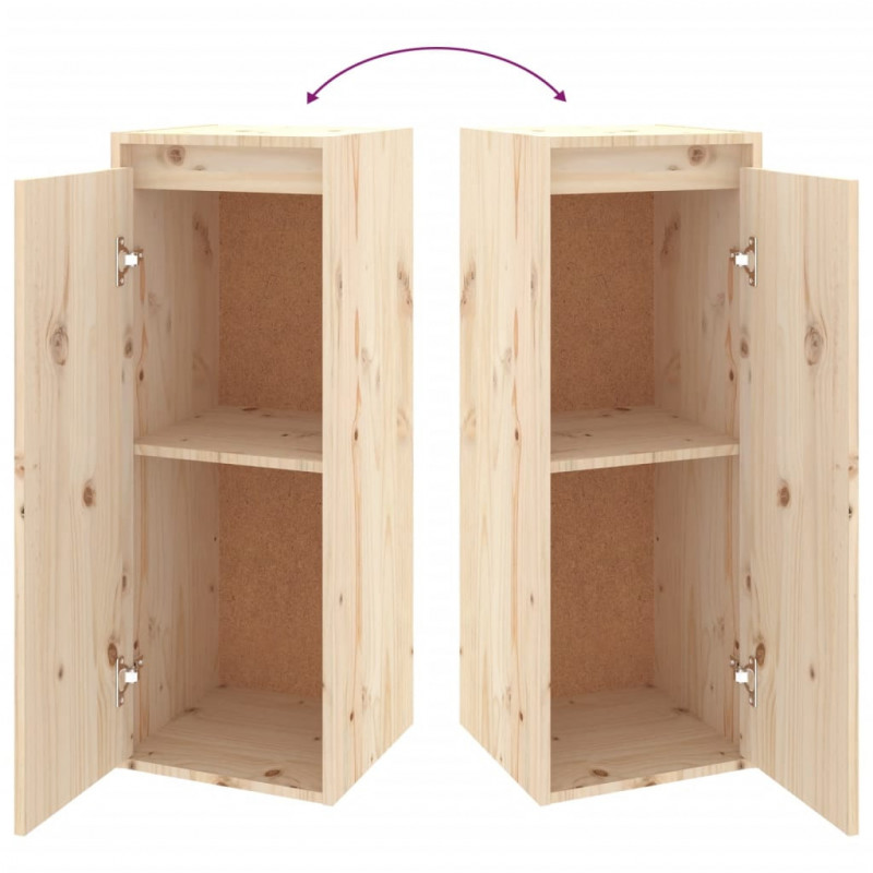Szafki pod TV, 5 szt., lite drewno sosnowe