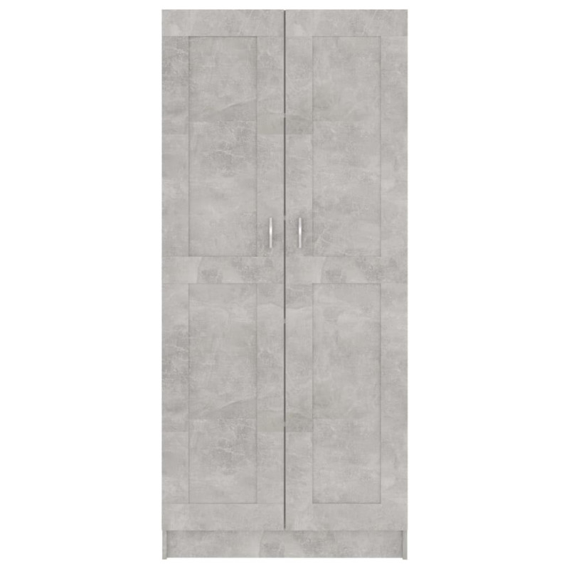 Szafka na książki, szarość betonu, 82,5x30,5x185,5 cm, płyta