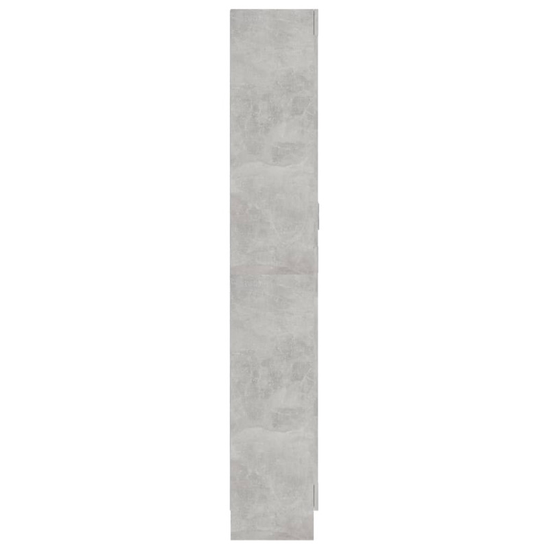 Szafka na książki, szarość betonu, 82,5x30,5x185,5 cm, płyta