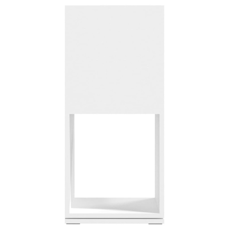 Szafka obrotowa, biała, 34,5x34,5x75,5 cm, płyta wiórowa