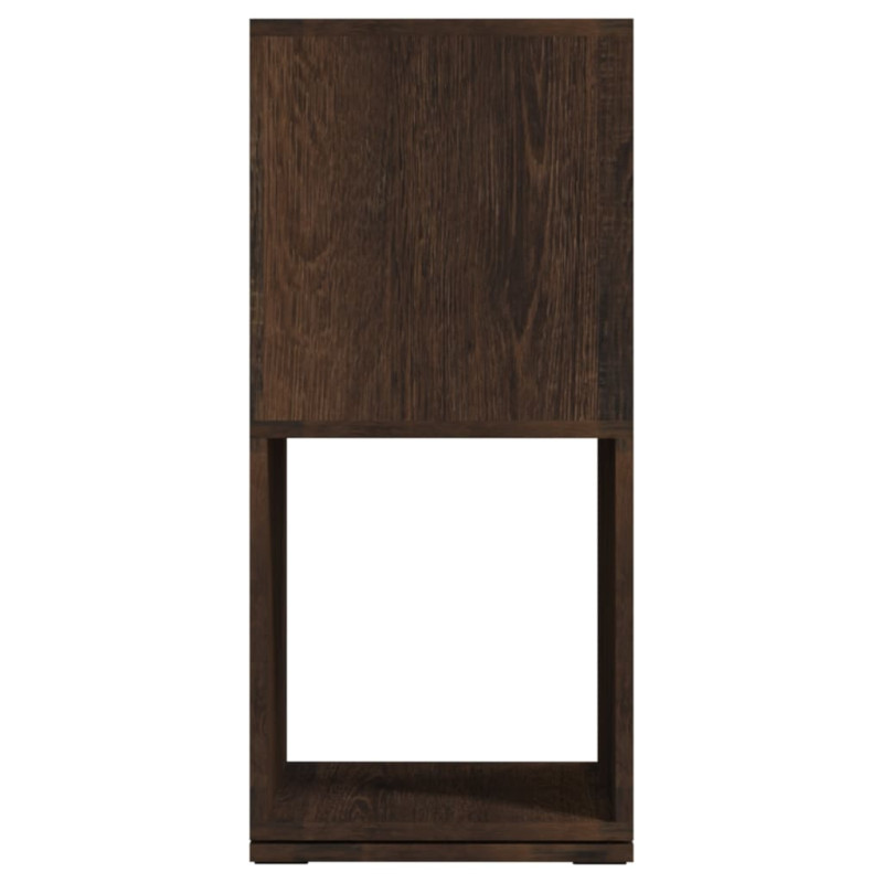 Szafka obrotowa, przydymiony dąb, 34,5x34,5x75,5 cm, płyta