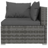 11-cz. zestaw wypoczynkowy do ogrodu, poduszki, szary rattan PE