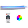 Wylewka do wodospadu z RGB LED, stal nierdzewna, 60 cm