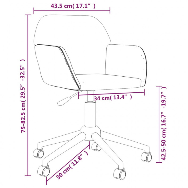 Obrotowe krzesła stołowe, 2 szt., jasnoszare, obite tkaniną