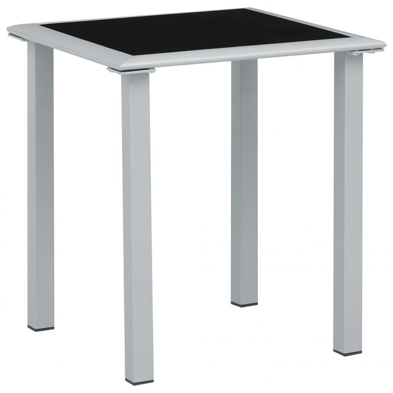 Leżaki ze stolikiem, 2 szt., aluminium, zielone