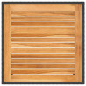 Stół ogrodowy, czarny, 90x90x75 cm, rattan PE