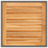 Stół ogrodowy, szary, 90x90x75 cm, rattan PE