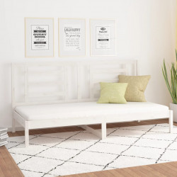 Łóżko dzienne bez materaca, białe, 80x200 cm, drewno sosnowe