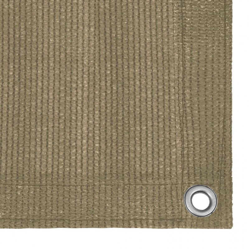 Parawan balkonowy, kolor taupe, 120x500 cm, HDPE