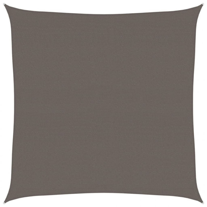 Żagiel przeciwsłoneczny, 160 g/m², antracytowy, 7x7 m, HDPE