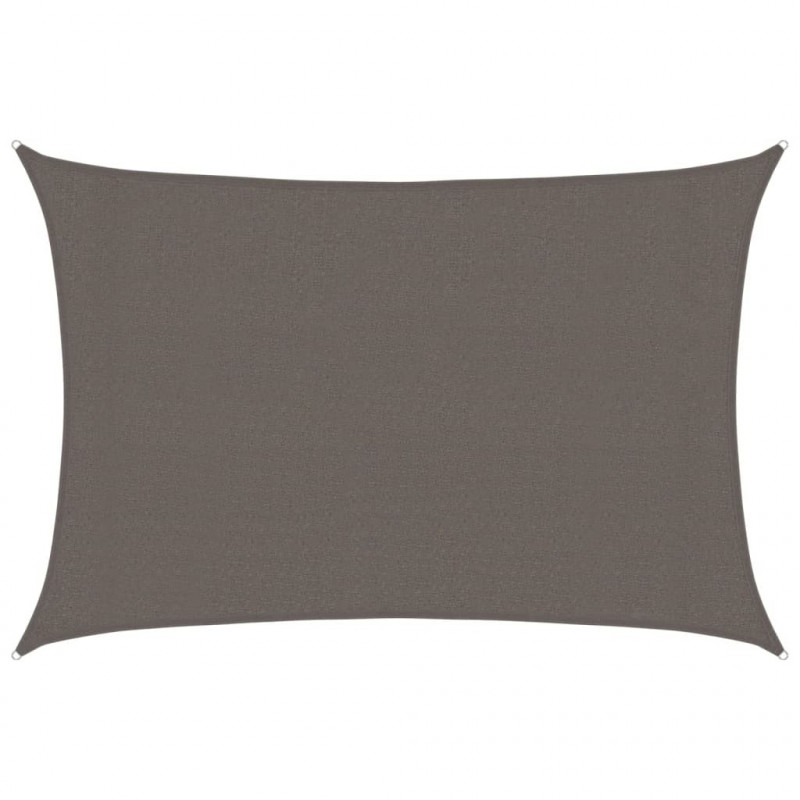 Żagiel przeciwsłoneczny, 160 g/m², antracytowy, 3x4 m, HDPE