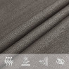 Żagiel przeciwsłoneczny, 160 g/m², antracytowy, 3x4 m, HDPE
