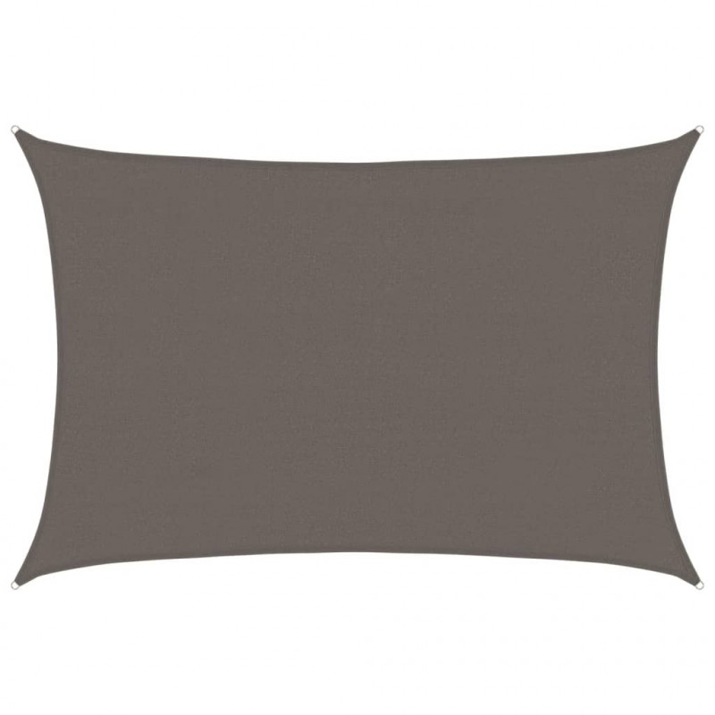 Żagiel przeciwsłoneczny, 160 g/m², antracytowy, 4x5 m, HDPE