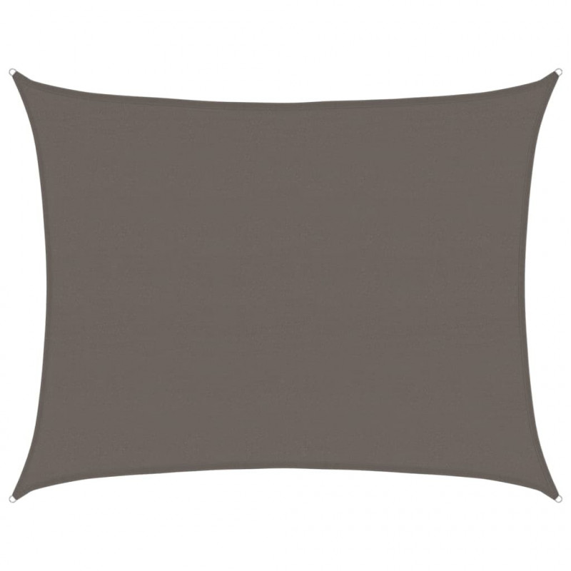 Żagiel przeciwsłoneczny, 160 g/m², antracytowy, 6x8 m, HDPE