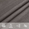 Żagiel przeciwsłoneczny, 160 g/m², antracytowy, 5x7x7 m, HDPE