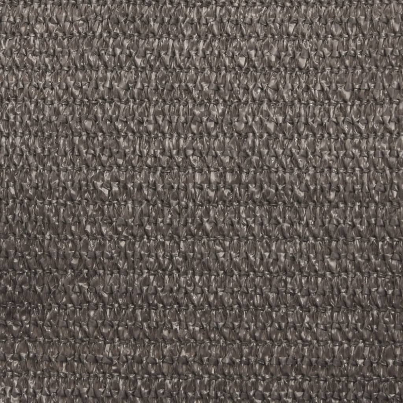 Żagiel przeciwsłoneczny, 160 g/m², antracytowy, 6x6x6 m, HDPE