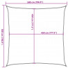 Żagiel przeciwsłoneczny, 160 g/m², beżowy, 5x5 m, HDPE