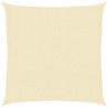 Żagiel przeciwsłoneczny, 160 g/m², kremowy, 2,5x2,5 m, HDPE